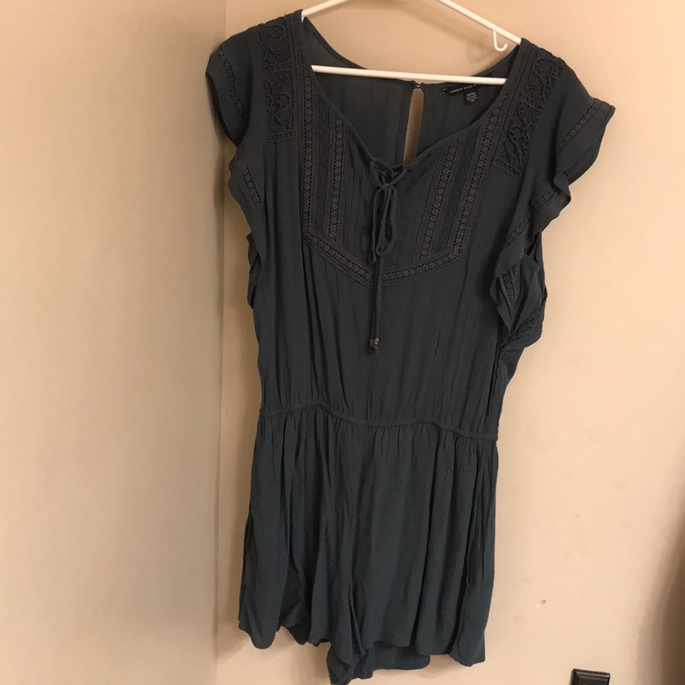 American eagle teal romper